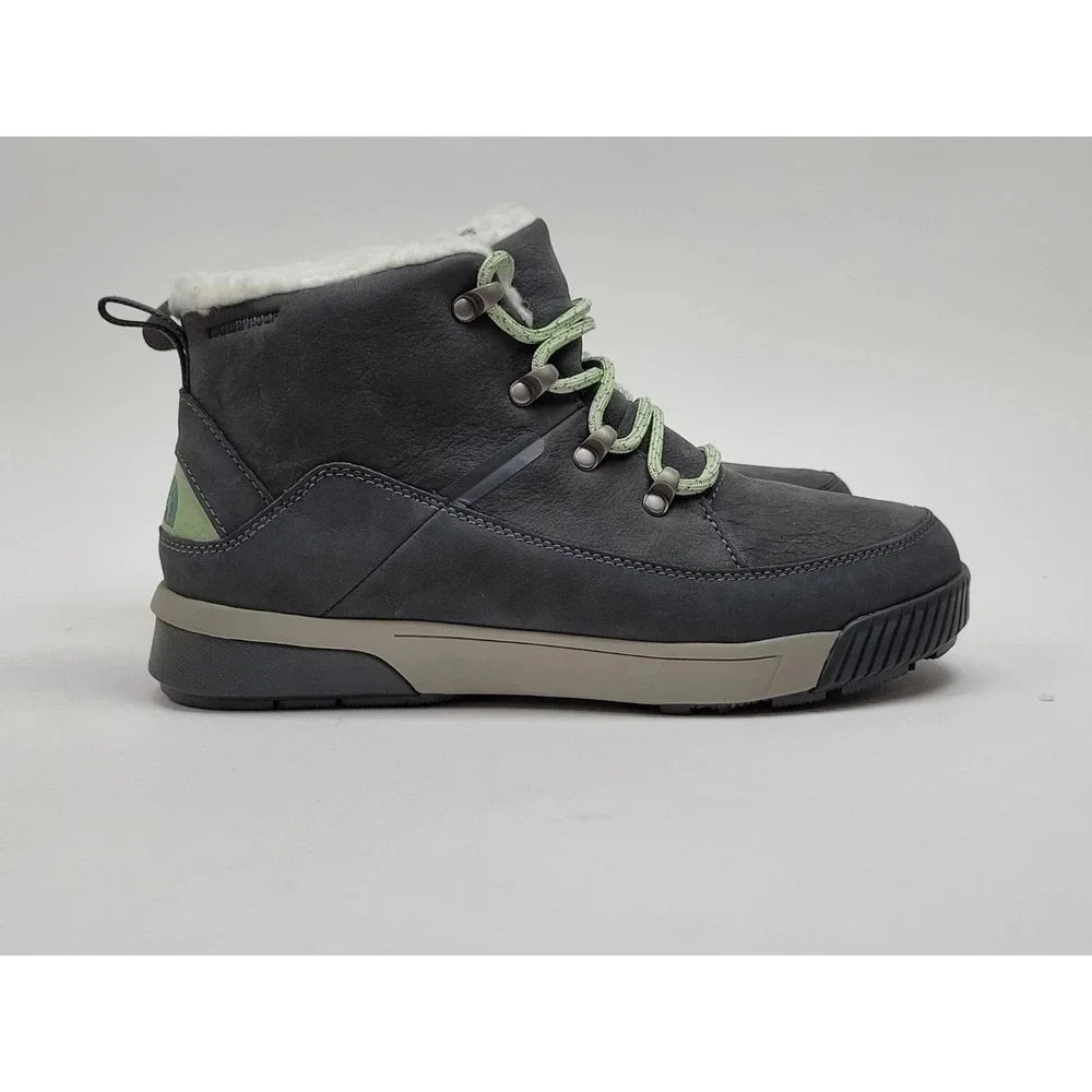 The North Face Sierra Winter Boots Womens Sz 7.5 Mid‎ Calf Waterproof Grey NEW